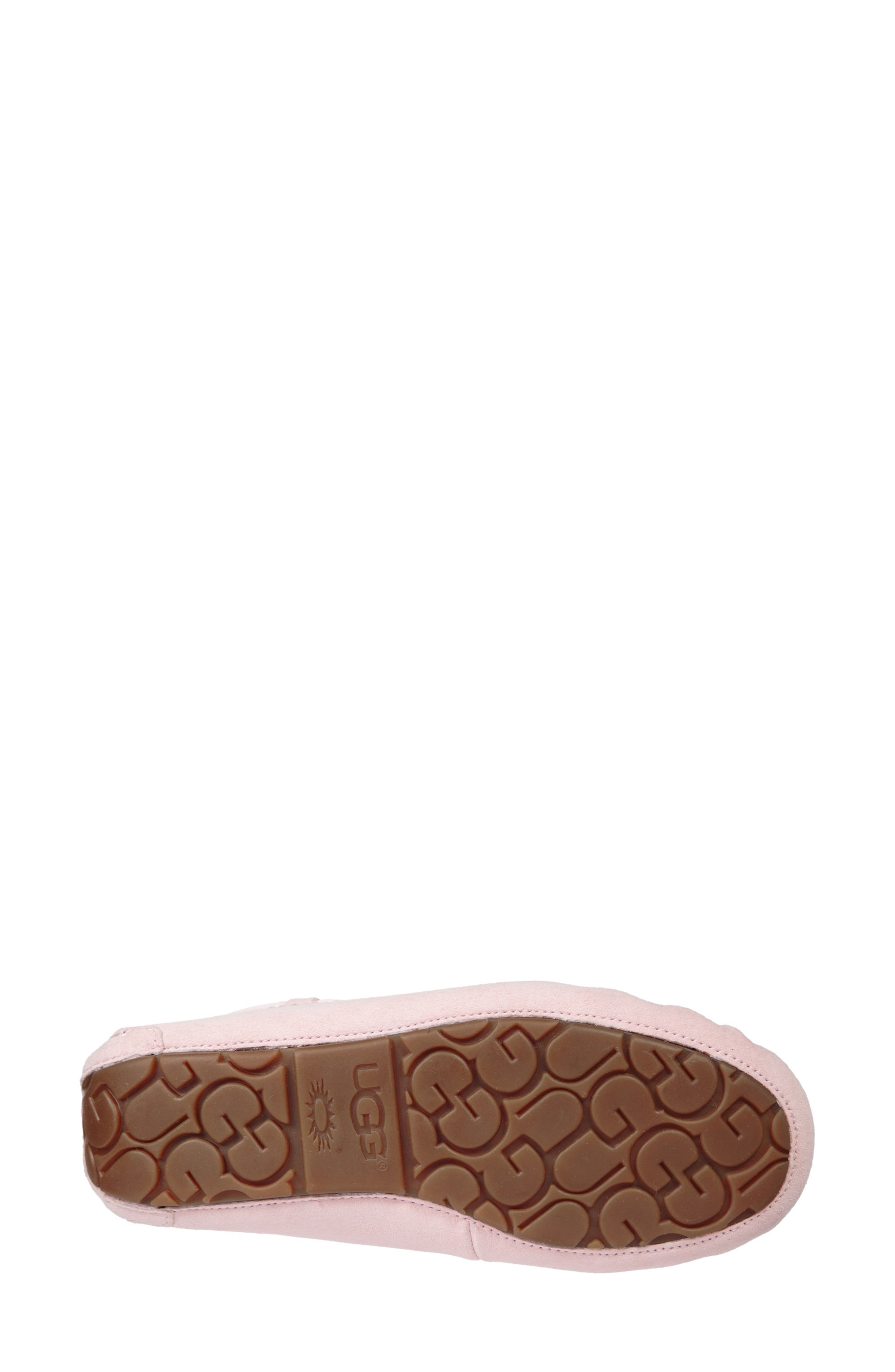 Dakota Genuine Shearling Pompom Slipper, Alternate, color, SEASHELL PINK