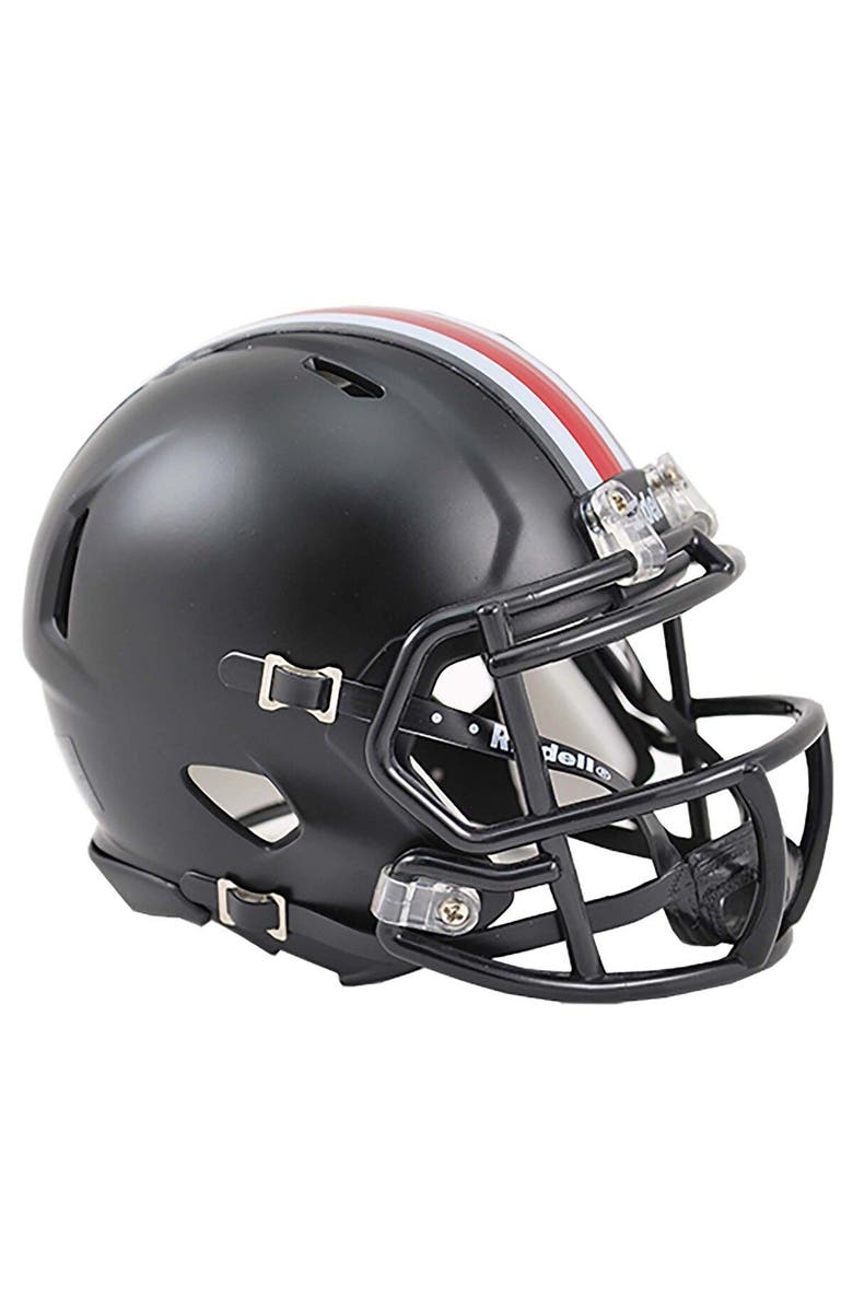 RIDDELL Ohio State Buckeyes Black Revolution Speed Mini Football Helmet, Main, color, 