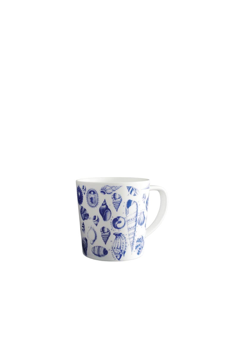 Caskata Shells Mug - Porcelain - Set 4, Main, color, Blue