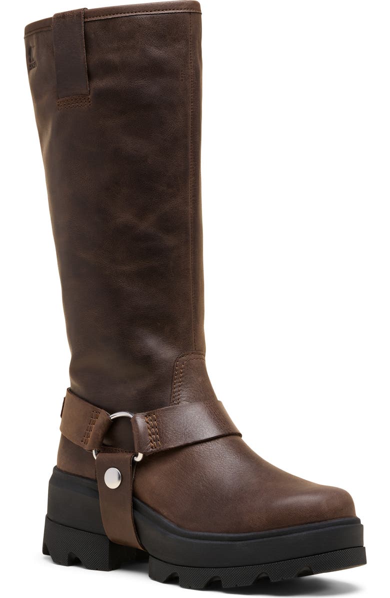SOREL Joan FRWD Waterproof Harness Boot, Main, color, Tobacco/ Black