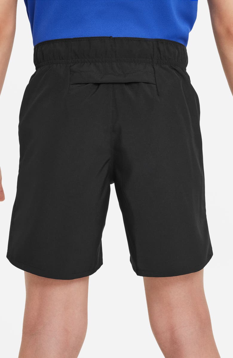 Nike Kids' Dri-FIT Training Shorts, Alternate, color, 010 Black/Blck/Reflective Silv