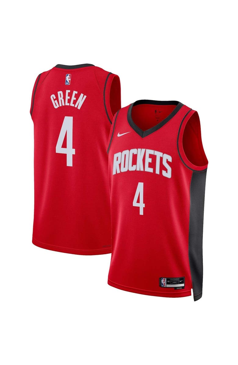 Nike Unisex Nike Jalen Green Red Houston Rockets Swingman Jersey - Icon Edition, Main, color,