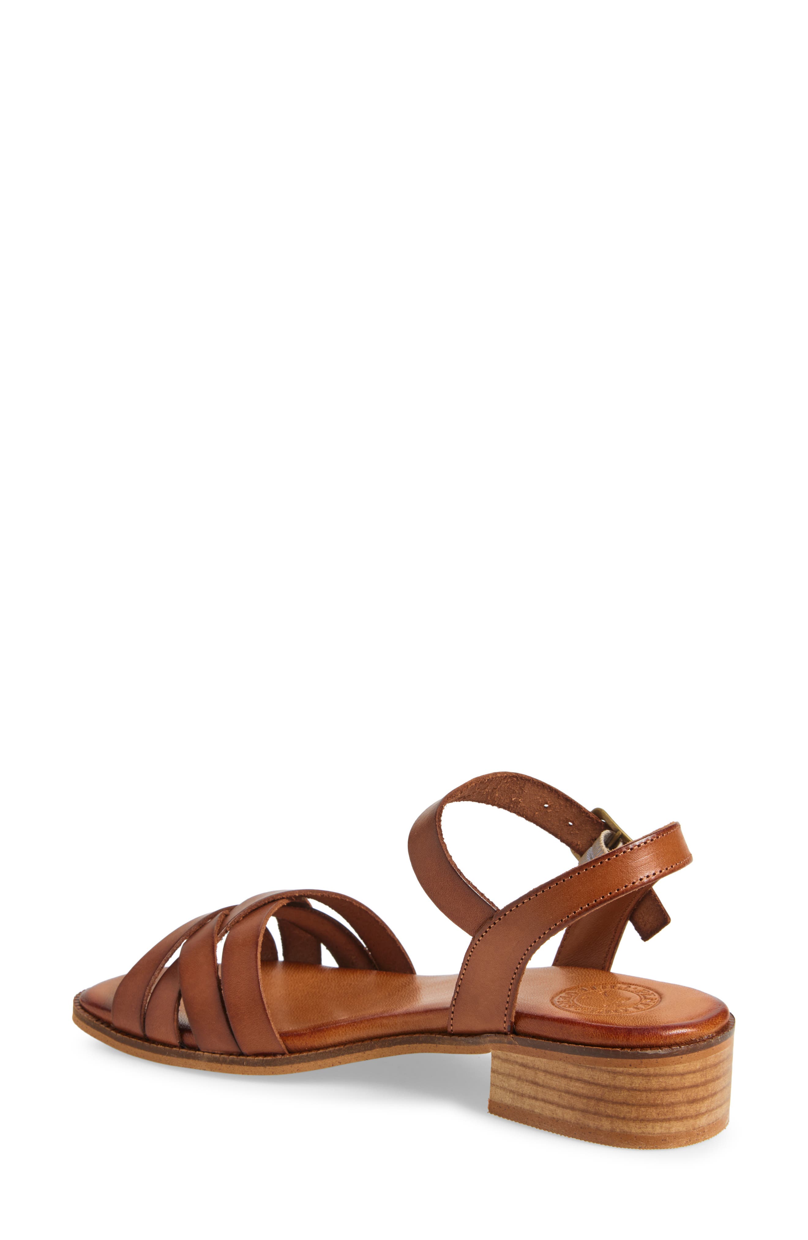 Penelope Chilvers Shepherdess Ankle Strap Sandal, Alternate, color, Tan
