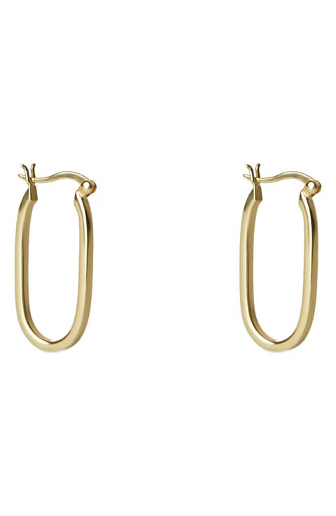 Oval Hoop Earrings