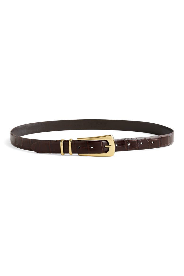 Elongated Buckle Belt, Alternate, color, CHOCOLATE RAISIN