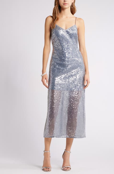 Nordstrom metallic dress best sale