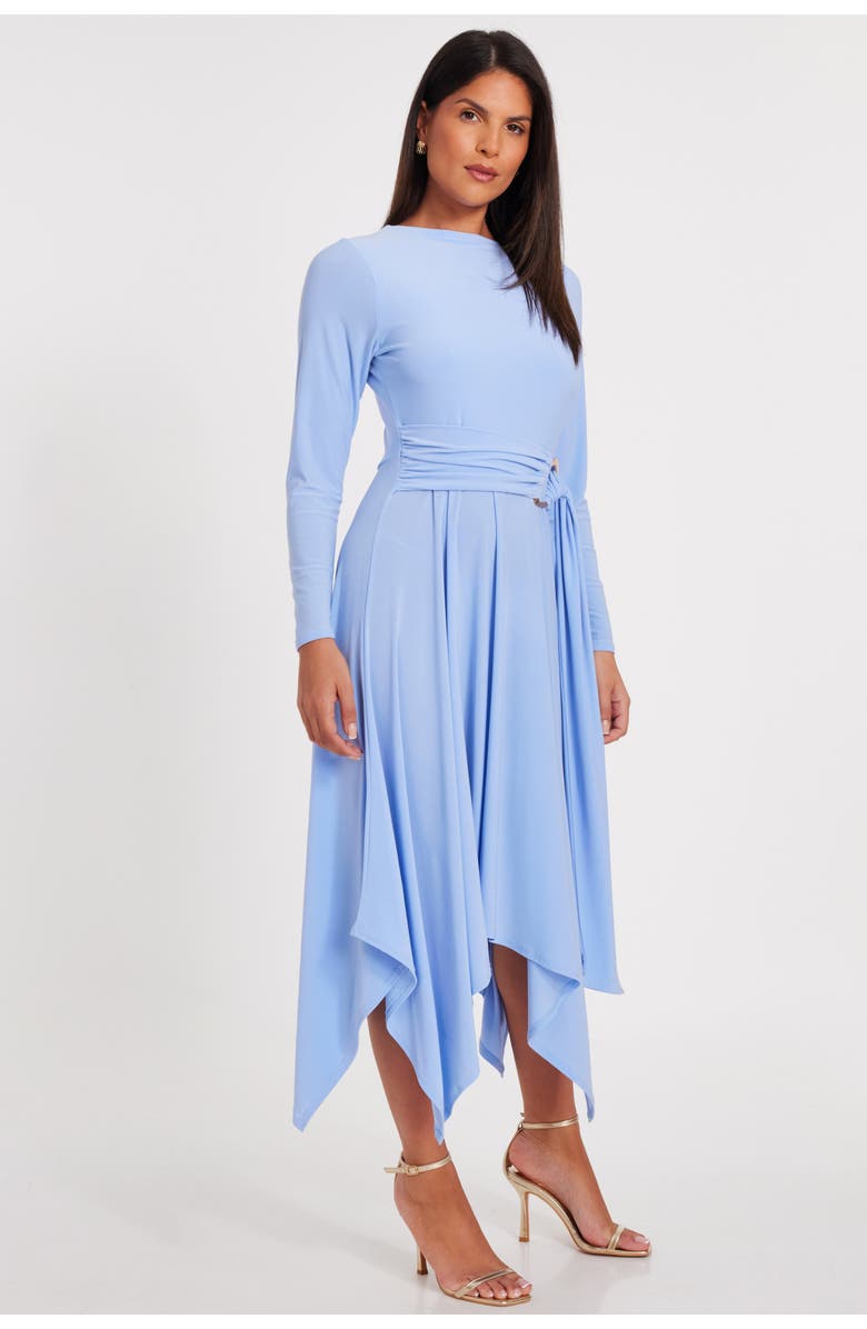 QUIZ Soft Touch Maxi Dress with Hanky Hem, Alternate, color, 