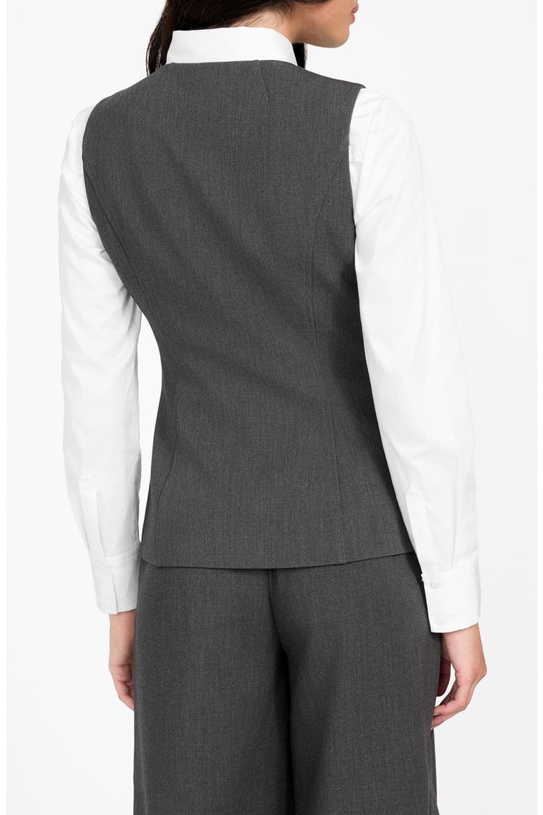 Isabeau Button-Up Vest, Alternate, color, GREY LIGHT