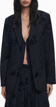 Desigual Tonal Floral Blazer