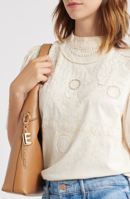 Chelsea28 Bubble Letter Bag Charm In Gold