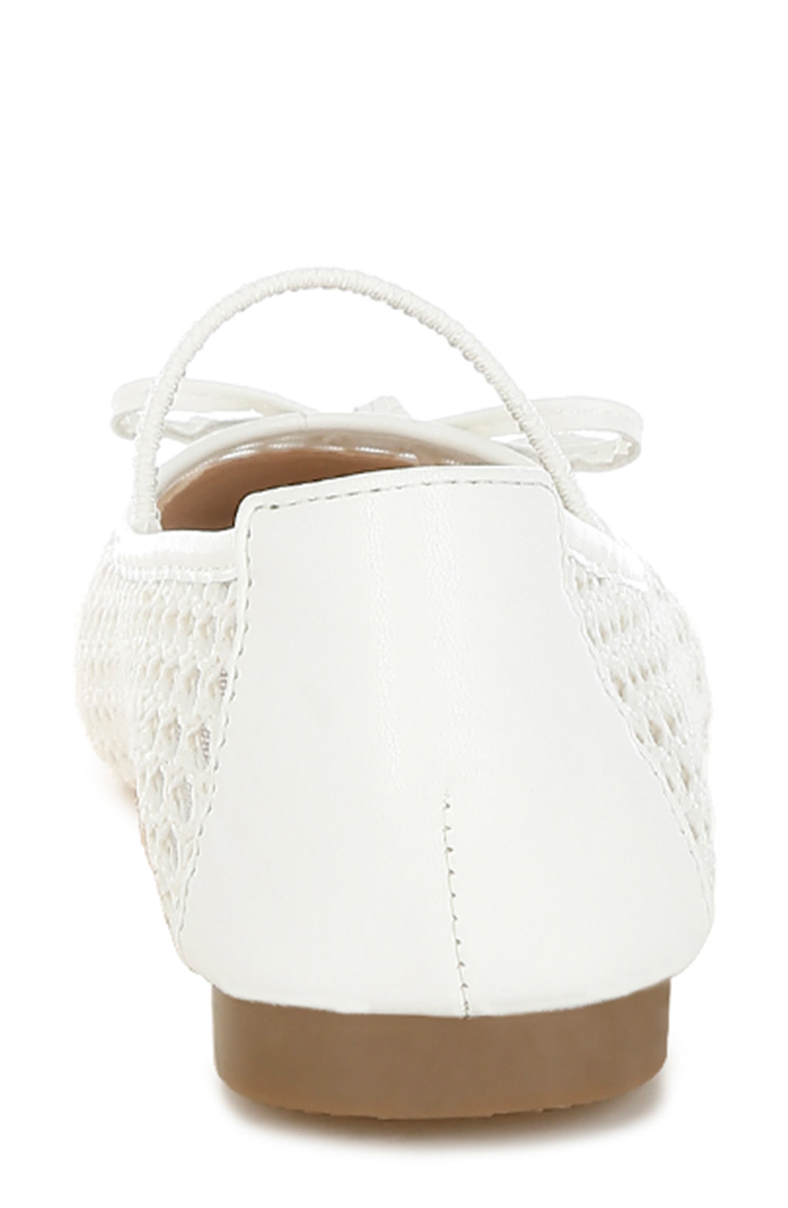Omela Ballerina Flat, Alternate, color, WHITE