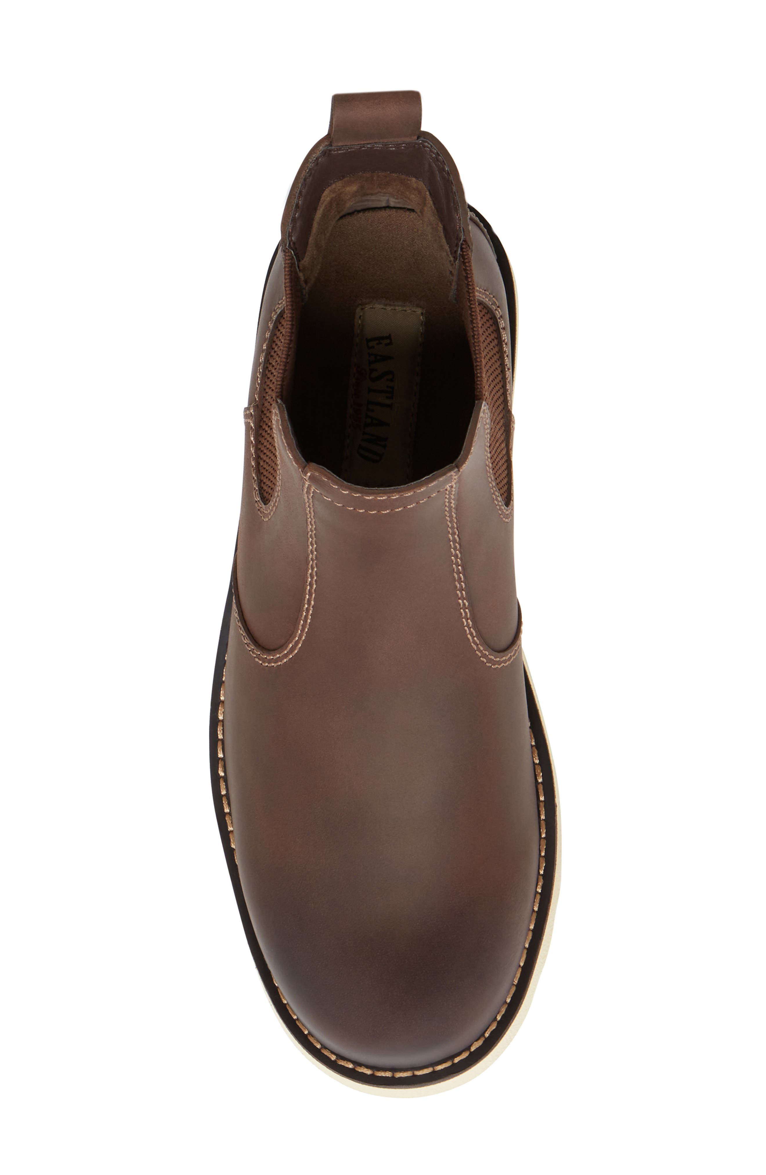 Eastland Herman Water Resistant Chelsea Boot, Alternate, color, Brown