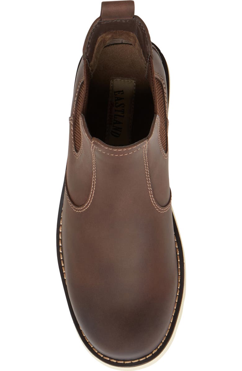 Eastland Herman Water Resistant Chelsea Boot, Alternate, color, Brown