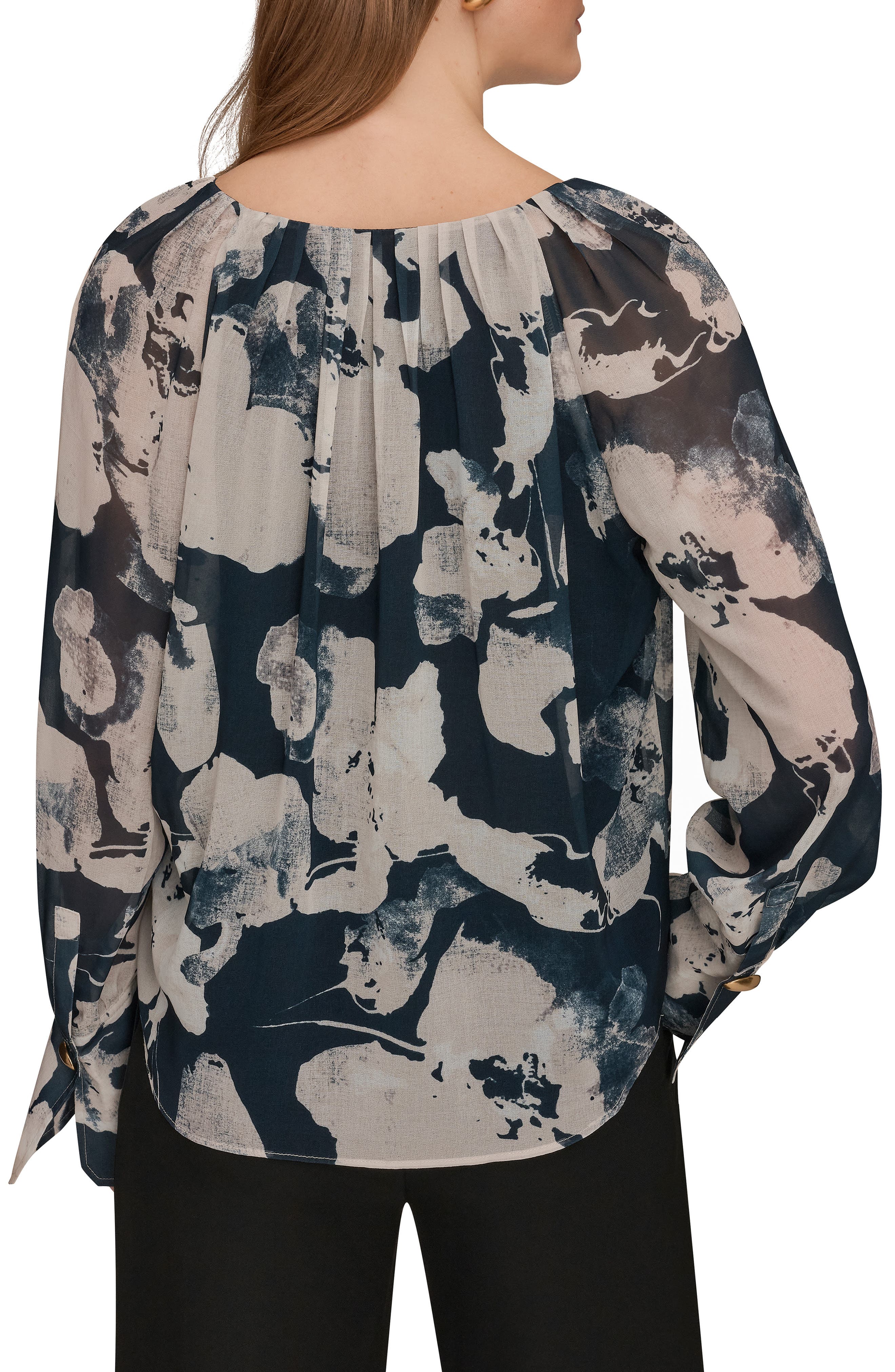 Long Sleeve Drape Top - image 2