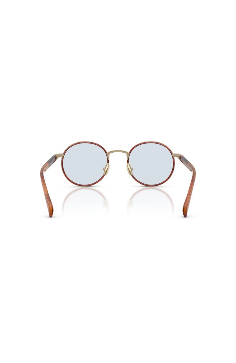 Brunello Cucinelli 48mm Round optical glasses, Alternate, color, Gold