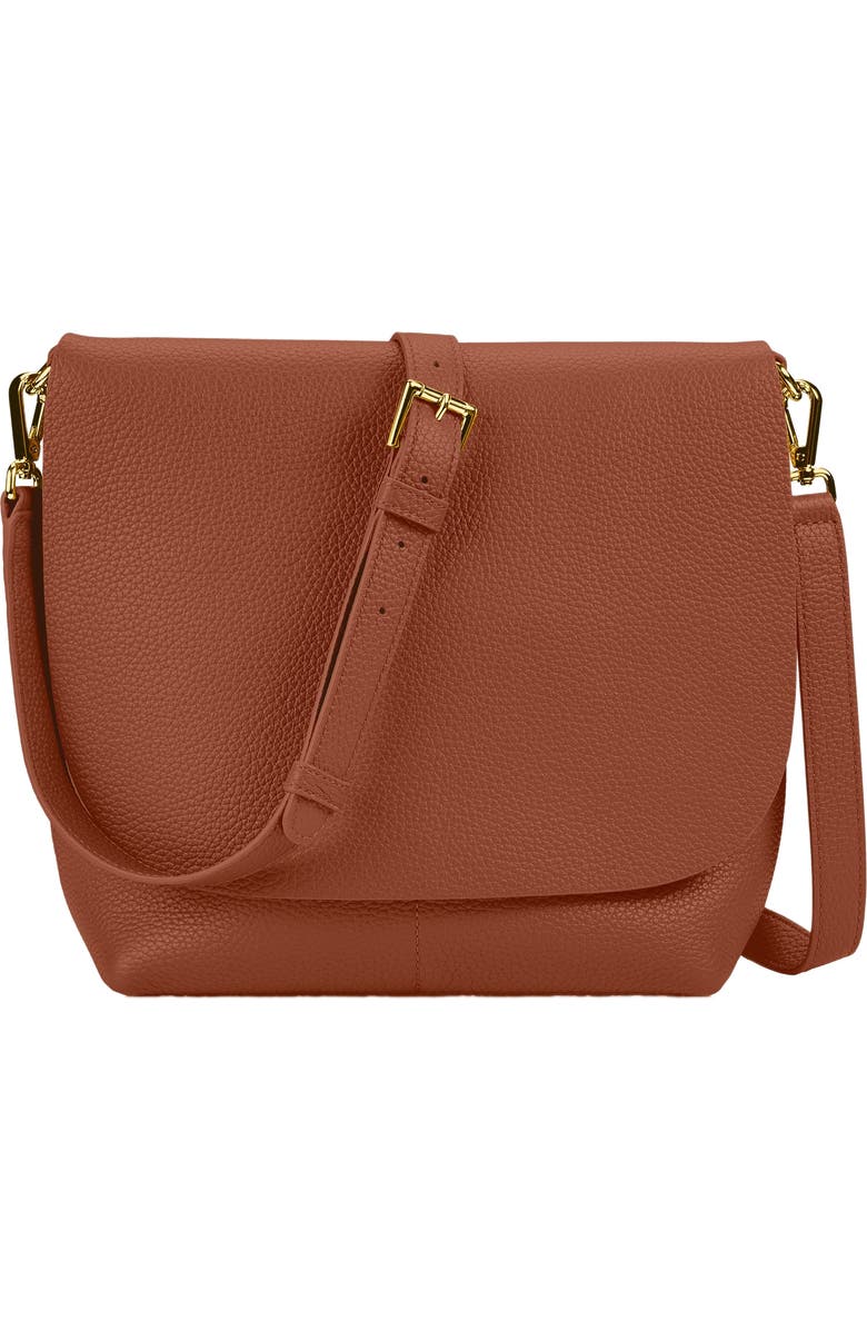 GiGi New York ANDIE CROSSBODY, Main, color, Saddle