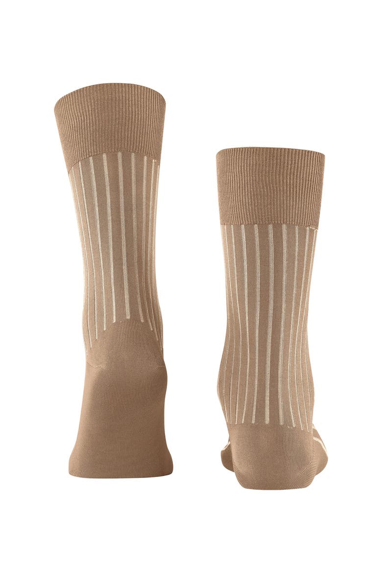 Shadow Striped Dress Socks, Alternate, color, Camel