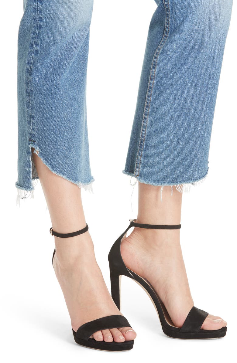 GRLFRND Tatum Curved Step Hem Jeans, Alternate, color, 