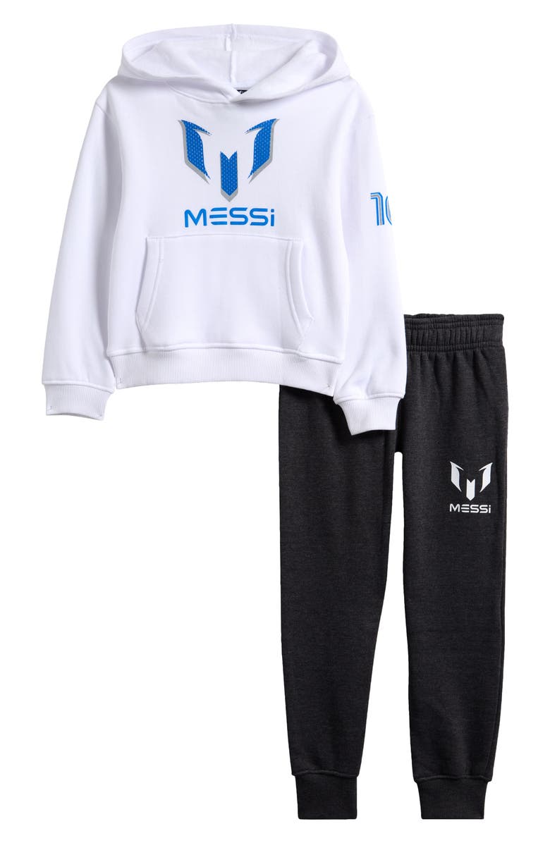 Messi Kids' Messi Hoodie & Joggers Set, Main, color, Bright White