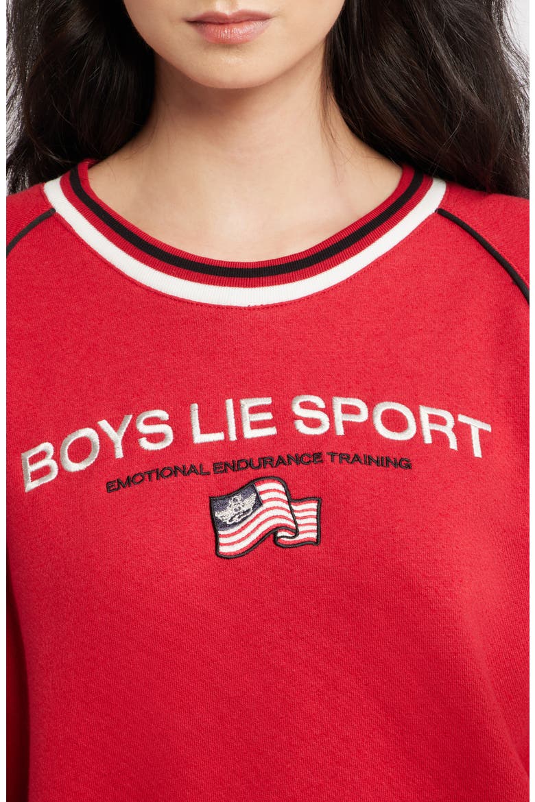 Kara Graphic Sweatshirt, Alternate, color, RED