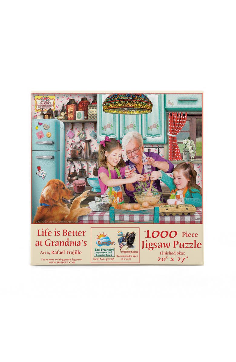 Sunsout Life is Better at Grandma's 1000 piece Jigsaw Puzzle for Adults, Alternate, color, Multicolor