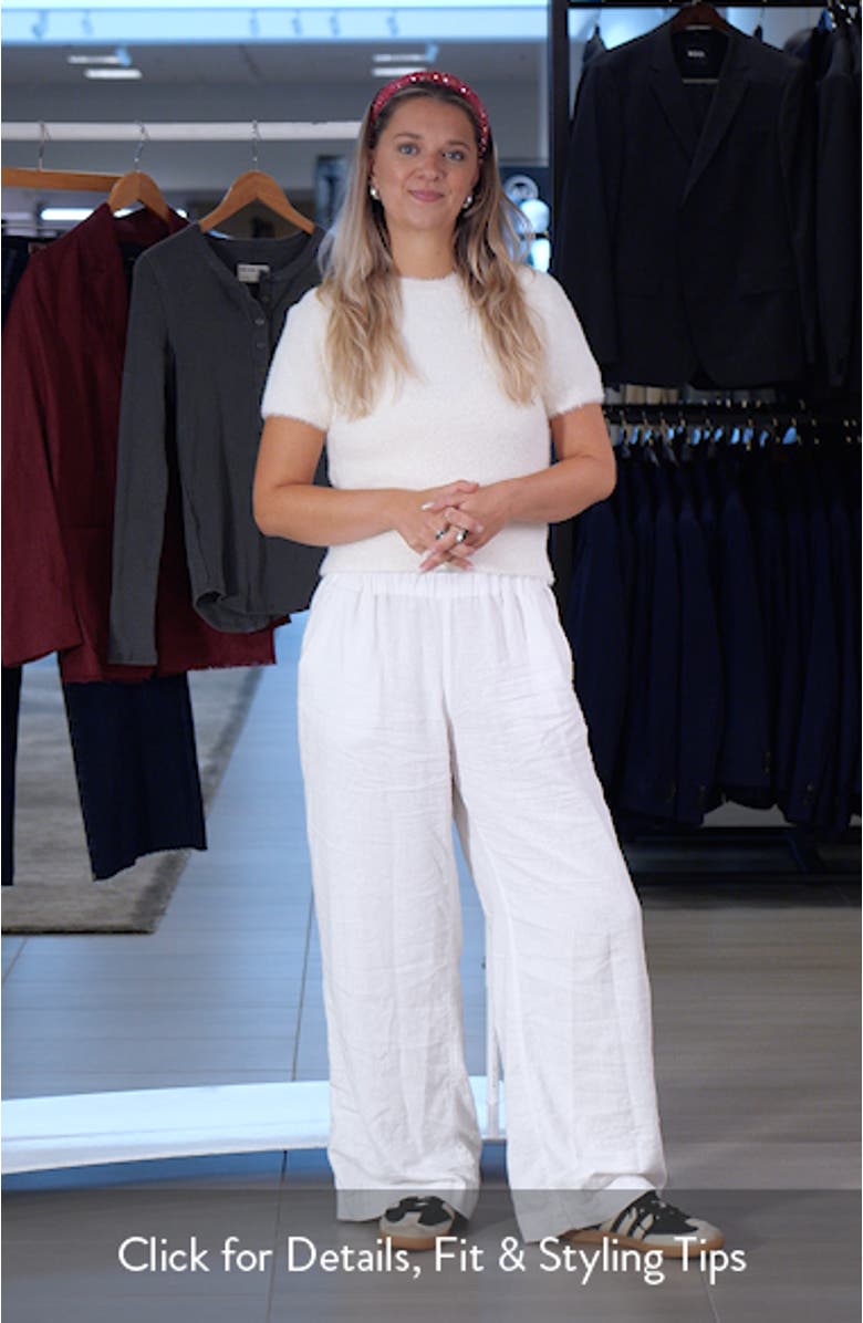 Fuzzy Short Sleeve Sweater, sales video thumbnail