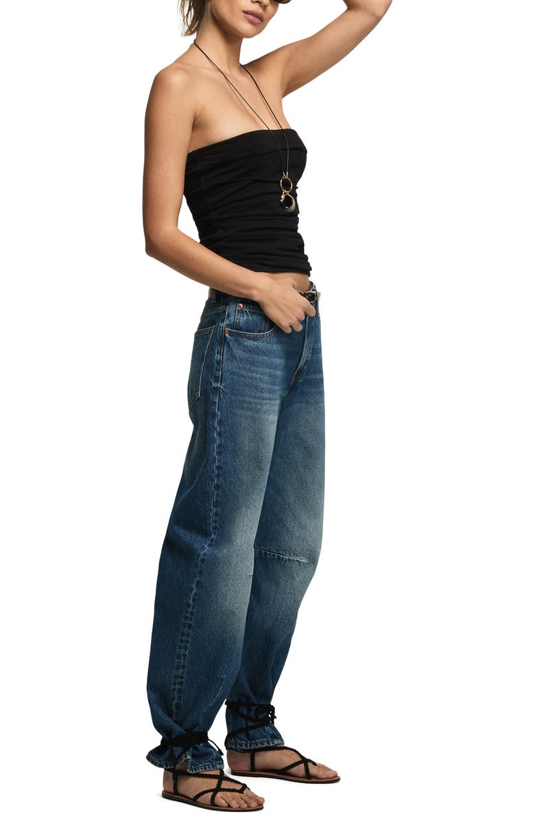 Lucky Brand Knit Tube Top, Alternate, color, Jet Black