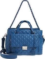 MZ Wallace Crosby Lock Quilted Nylon Satchel
