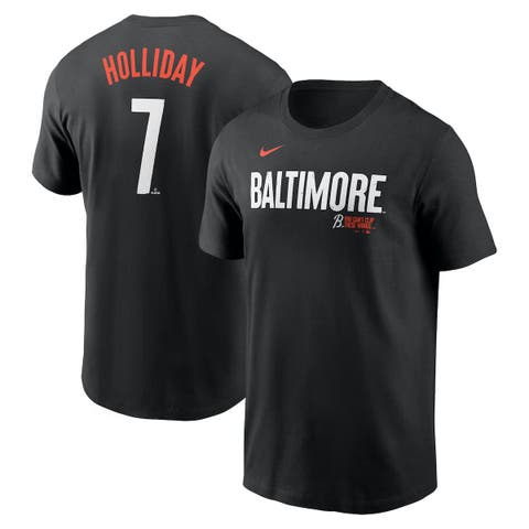 Men's Nike Jackson Holliday Black Baltimore Orioles 2024 City Connect Fuse Name & Number T-Shirt