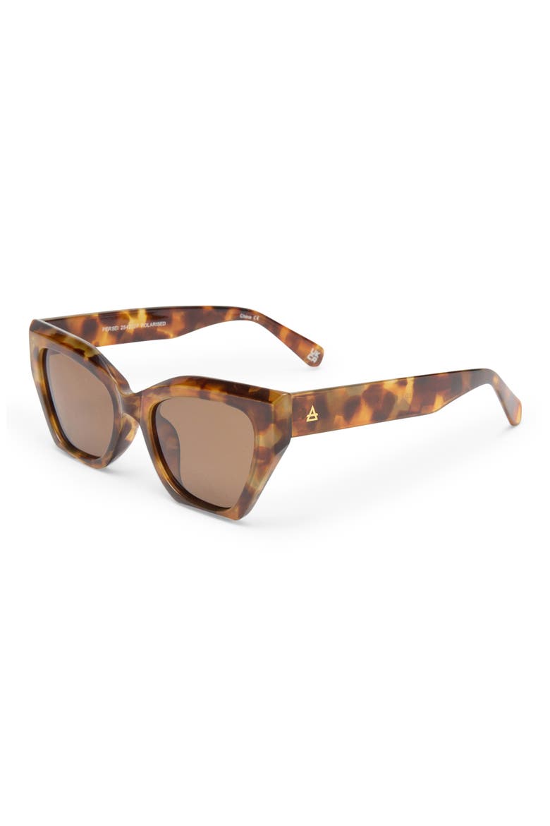 Persei 51mm Cat Eye Sunglasses, Alternate, color, DARK TORT