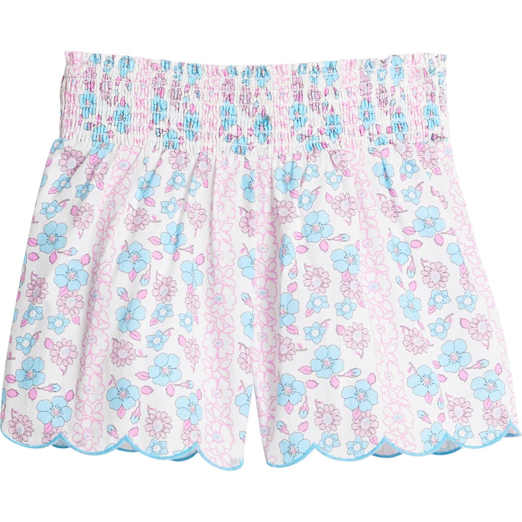 Bisby Kids' Shirred Scallop Shorts In Multi