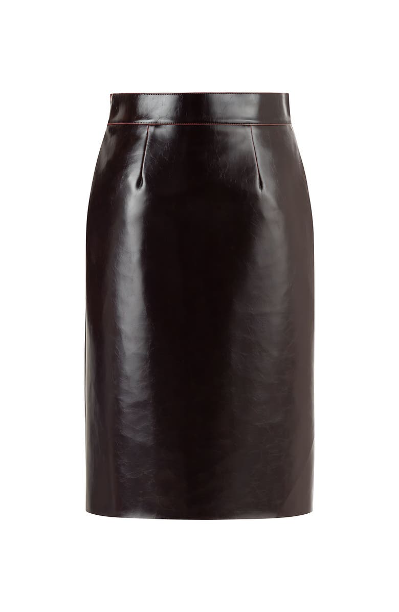 Nocturne Faux Leather Pencil Skirt, Alternate, color, 