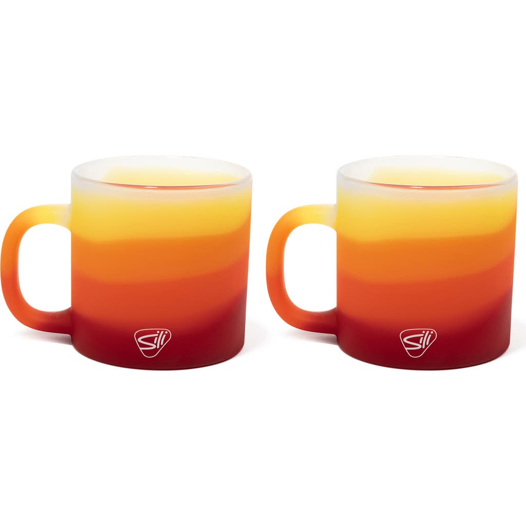 Silipint 2 Pack 16oz Silicone Coffee Mug, Marigold
