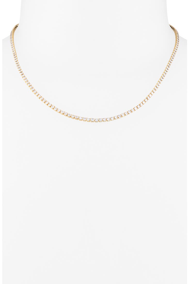 3-Piece CZ Tennis Jewelry Set, Alternate, color, CLEAR- GOLD