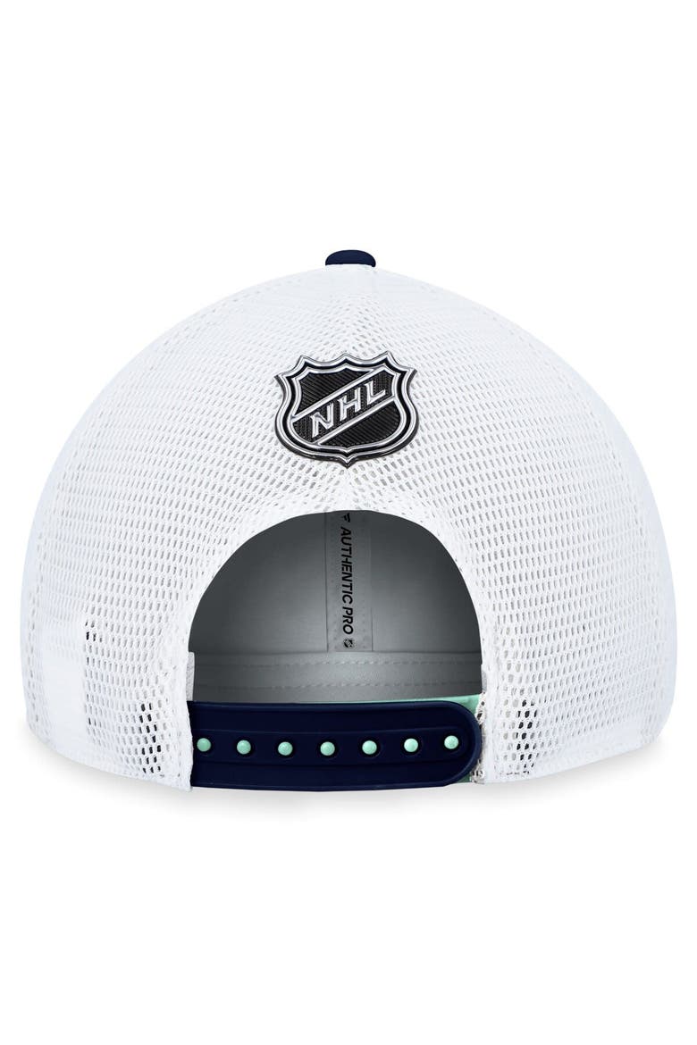 Men's Fanatics Branded  Light Blue Seattle Kraken Authentic Pro Rink Trucker Adjustable Hat, Alternate, color, Light Blue