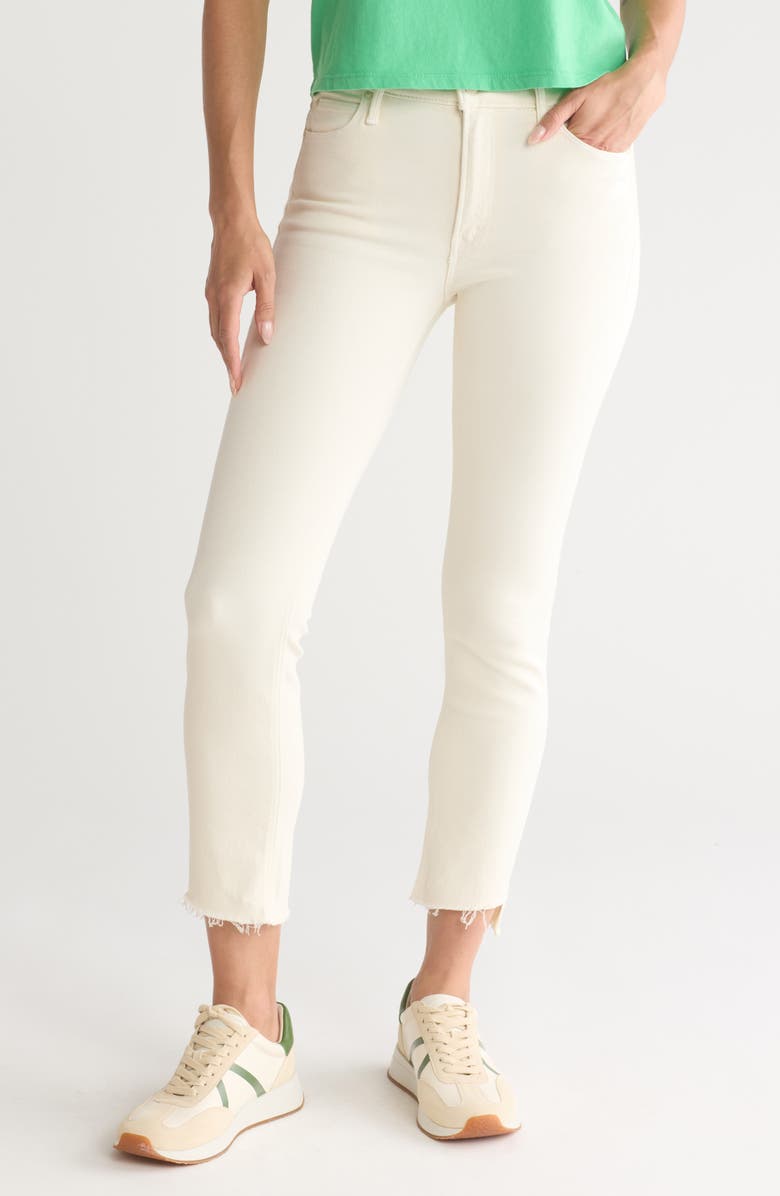 MOTHER Mid Rise Dazzler Ankle Straight Leg Jeans, Main, color, 