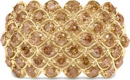 Haus of Brilliance 10K Yellow Gold 2.0 Cttw Brown Diamond Teardrop Design Cocktail Ring