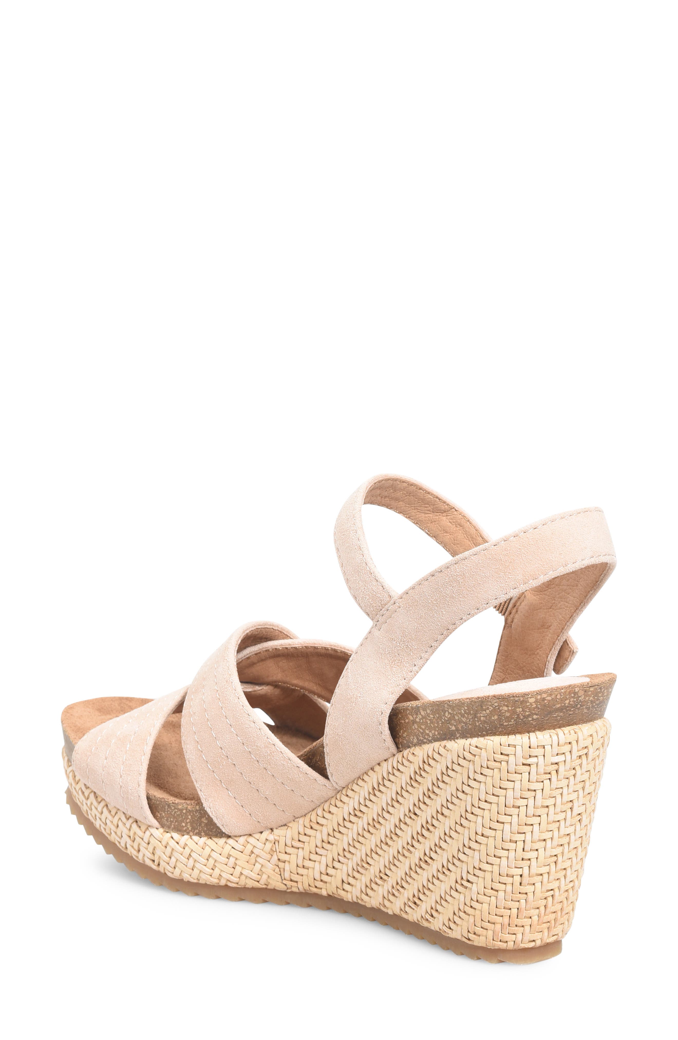 Söfft Clarissa Wedge Sandal, Alternate, color, Blush