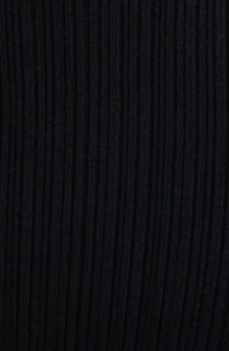 MARGARET O'LEARY Phoebe Mock Neck Rib Sweater, Alternate, color, Black