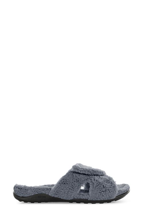 Strive Zoey Faux Fur Slipper In Gray