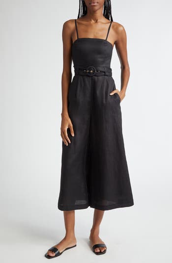 オールインワン・サロペット Zimmermann Jumpsuits Zimmermann Golden Belted Linen Jumpsuit | Nordstromrack