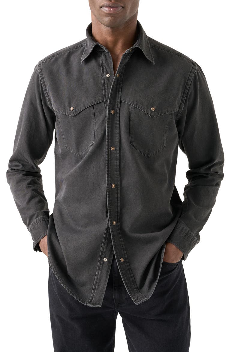 Indigo Western Shirt, Main, color, BLACK