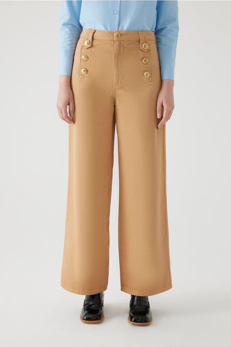 Aleron Denim Pants, Alternate, color, CAMEL