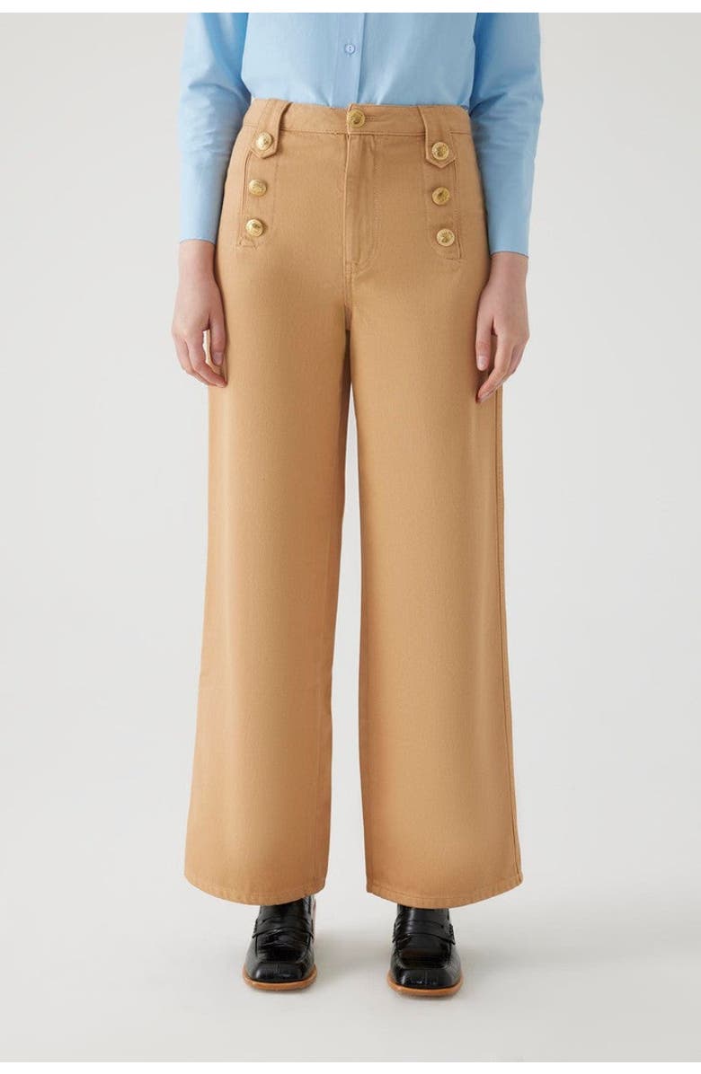 Exquise Aleron Denim Pants, Alternate, color, Camel