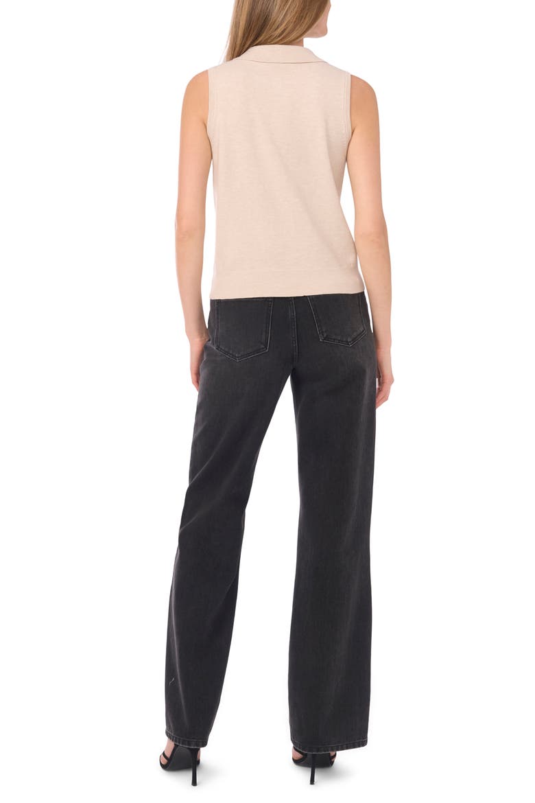 Sleeveless Polo, Alternate, color, MUTED TAUPE
