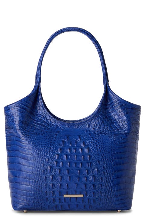 Melora Croc Embossed Leather Tote