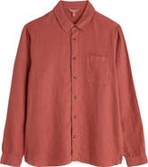 Seasalt Cornwall Curator Slub Linen Button-Up Shirt