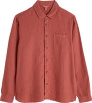 Seasalt Cornwall Curator Slub Linen Button-Up Shirt