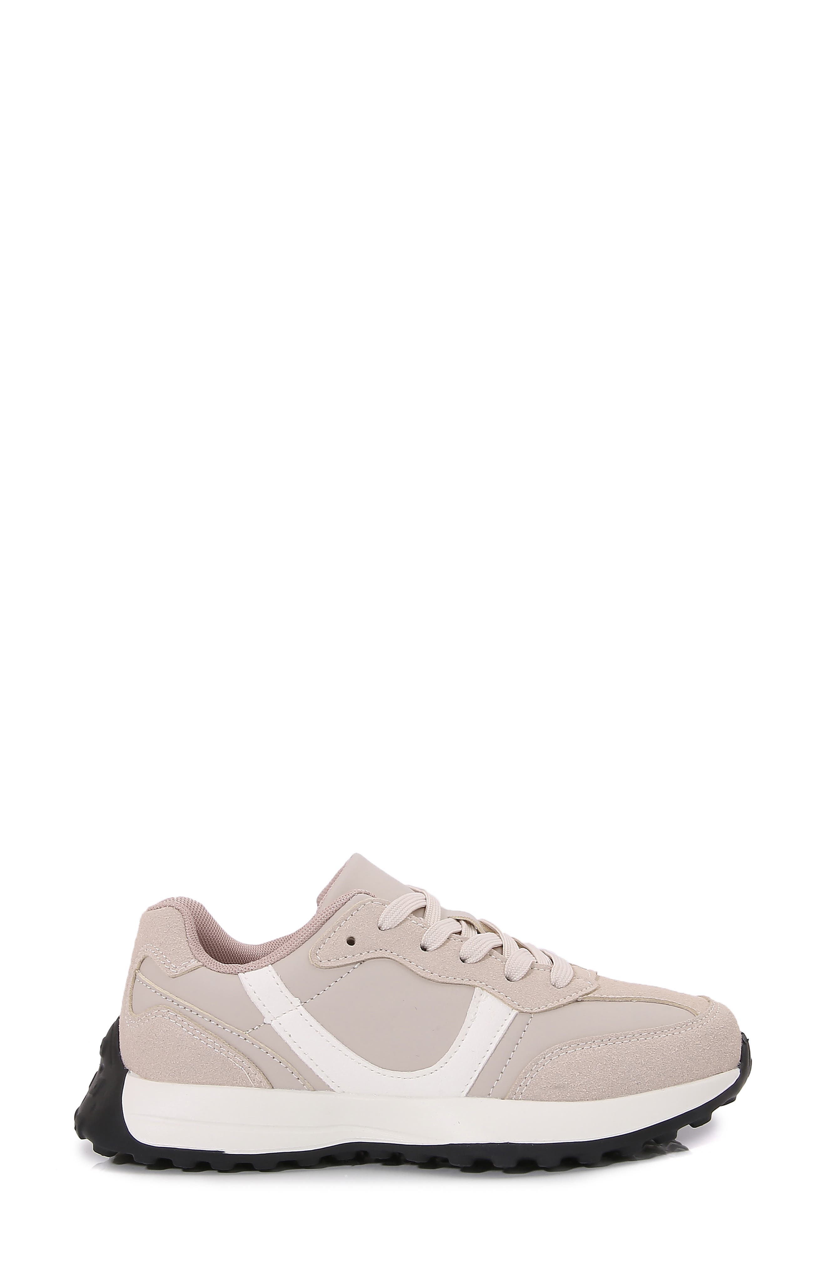 BERNESS Beyonce Retro Lace-Up Sneaker, Alternate, color, Beige