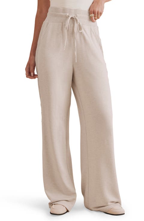 Lace Trim Drawstring Pants